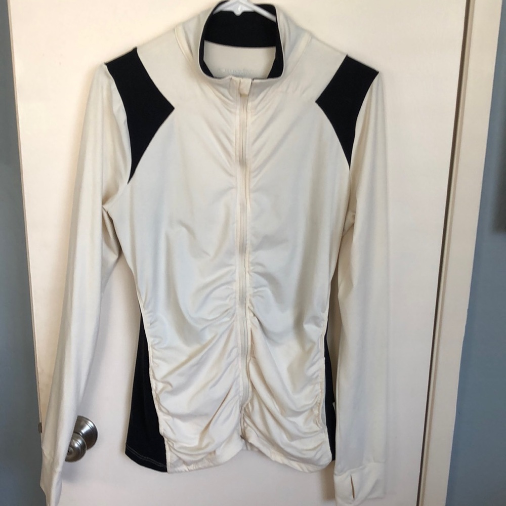 EUC Marisa Tek Dry-Wik Performance Wear Rouched Front Jacket - Sz L